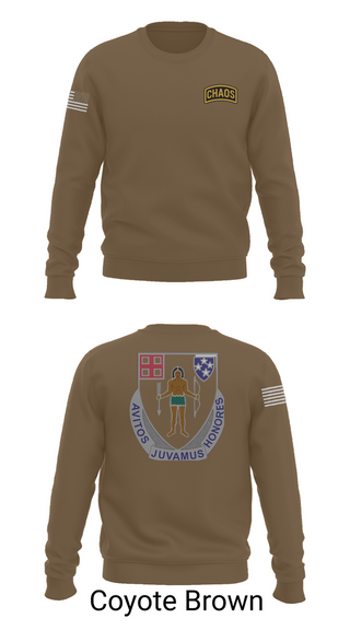 Crew Neck Sweatshirt, Chaos Company, 1-182 Infantry, , Teamtime, Team time, sublimation, custom sports apparel, team uniforms, spirit wear, spiritwear, sports uniforms, custom shirts, team store, custom team store, fundraiser sports, apparel fundraiser
