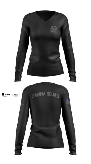 Womens Long Sleeve Vneck Shirt, Guardians Grace, Coast Guard, Teamtime, Team time, sublimation, custom sports apparel, team uniforms, spirit wear, spiritwear, sports uniforms, custom shirts, team store, custom team store, fundraiser sports, apparel fundraiser
