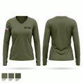 K9 Unit Women's Long Sleeve V-neck Shirt - 1
