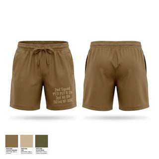 Athletic Shorts With Pockets, 2nd Squad, PED PLT, B Co, 3rd MI BN, 501st MI BDE, Army, Teamtime, Team time, sublimation, custom sports apparel, team uniforms, spirit wear, spiritwear, sports uniforms, custom shirts, team store, custom team store, fundraiser sports, apparel fundraiser