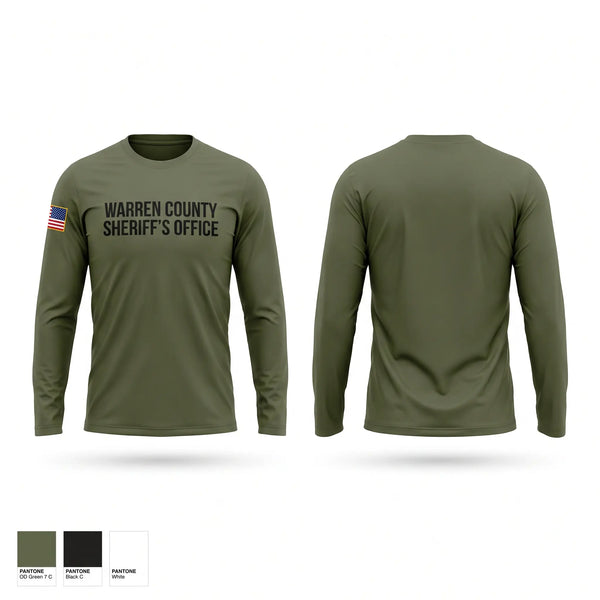 Long Sleeve Performance Shirt, Warren County Sheriff’s Office, Police, Teamtime, Team time, sublimation, custom sports apparel, team uniforms, spirit wear, spiritwear, sports uniforms, custom shirts, team store, custom team store, fundraiser sports, apparel fundraiser