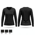 Ghent VFD Women's Long Sleeve V-neck Shirt - 1