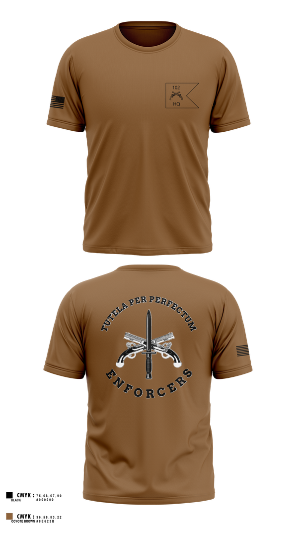 Old School Cotton Feel Shirt, HHC, 102d MP BN, National Guard, Teamtime, Team time, sublimation, custom sports apparel, team uniforms, spirit wear, spiritwear, sports uniforms, custom shirts, team store, custom team store, fundraiser sports, apparel fundraiser