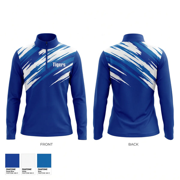 Quarter Zip Jacket, Tigers, Wrestling, Teamtime, Team time, sublimation, custom sports apparel, team uniforms, spirit wear, spiritwear, sports uniforms, custom shirts, team store, custom team store, fundraiser sports, apparel fundraiser