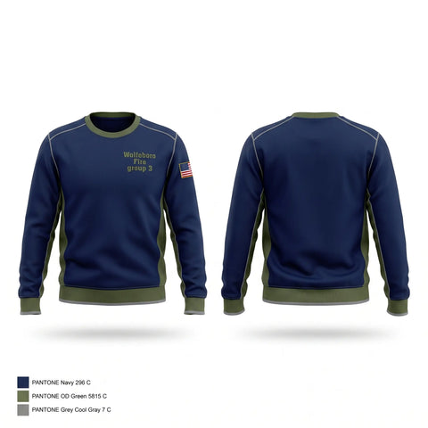 Crew Neck Sweatshirt, Wolfeboro Fire group 3, Fire Department, Teamtime, Team time, sublimation, custom sports apparel, team uniforms, spirit wear, spiritwear, sports uniforms, custom shirts, team store, custom team store, fundraiser sports, apparel fundraiser