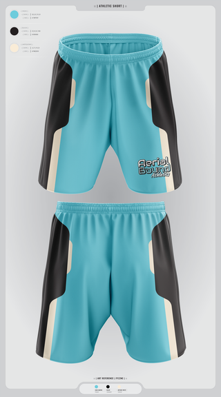 Athletic Shorts With Pockets, Aerial Bound Athletics, Spirit Store, Teamtime, Team time, sublimation, custom sports apparel, team uniforms, spirit wear, spiritwear, sports uniforms, custom shirts, team store, custom team store, fundraiser sports, apparel fundraiser