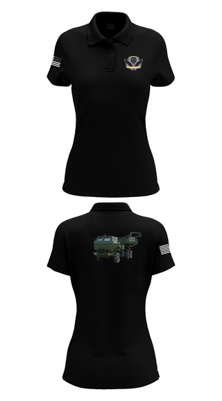 Womens Short Sleeve Performance Polo, 182nd Field Artillery, Army, Teamtime, Team time, sublimation, custom sports apparel, team uniforms, spirit wear, spiritwear, sports uniforms, custom shirts, team store, custom team store, fundraiser sports, apparel fundraiser