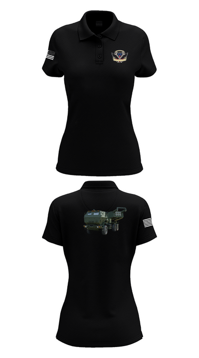 182nd Field Artillery 54920124 Women's Short Sleeve Performance Polo  - 35