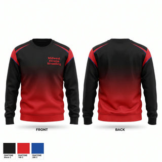 Crew Neck Sweatshirt, Midwest Xtreme Wrestling, Wrestling, Teamtime, Team time, sublimation, custom sports apparel, team uniforms, spirit wear, spiritwear, sports uniforms, custom shirts, team store, custom team store, fundraiser sports, apparel fundraiser