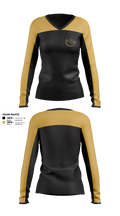 Fredericktown High School Cheerleading 32823567 Women's Long Sleeve V-neck Shirt - 1