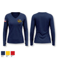 Pikeville Dispatch Women's Long Sleeve V-neck Shirt - 1