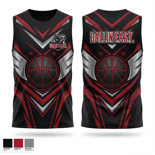 Mens Basketball Jersey, Ballin F.A.S.T, Men's Basketball, Teamtime, Team time, sublimation, custom sports apparel, team uniforms, spirit wear, spiritwear, sports uniforms, custom shirts, team store, custom team store, fundraiser sports, apparel fundraiser