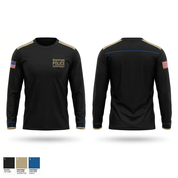 Long Sleeve Performance Shirt, Bradford police department, Police, Teamtime, Team time, sublimation, custom sports apparel, team uniforms, spirit wear, spiritwear, sports uniforms, custom shirts, team store, custom team store, fundraiser sports, apparel fundraiser