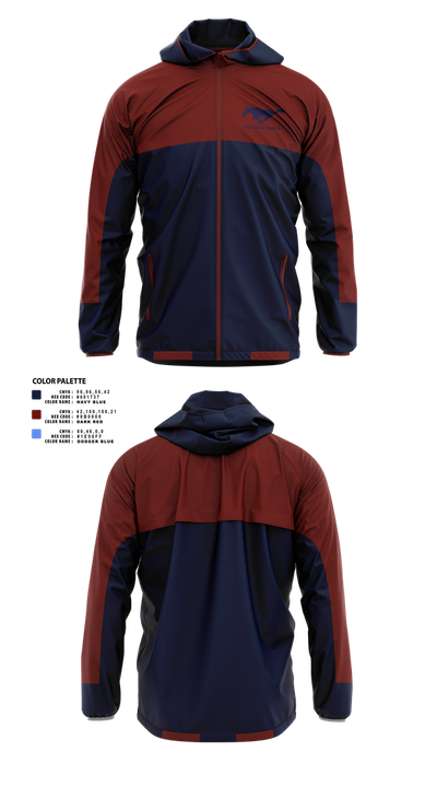 Tulare Western Mustangs 49846342 Windbreaker - 1