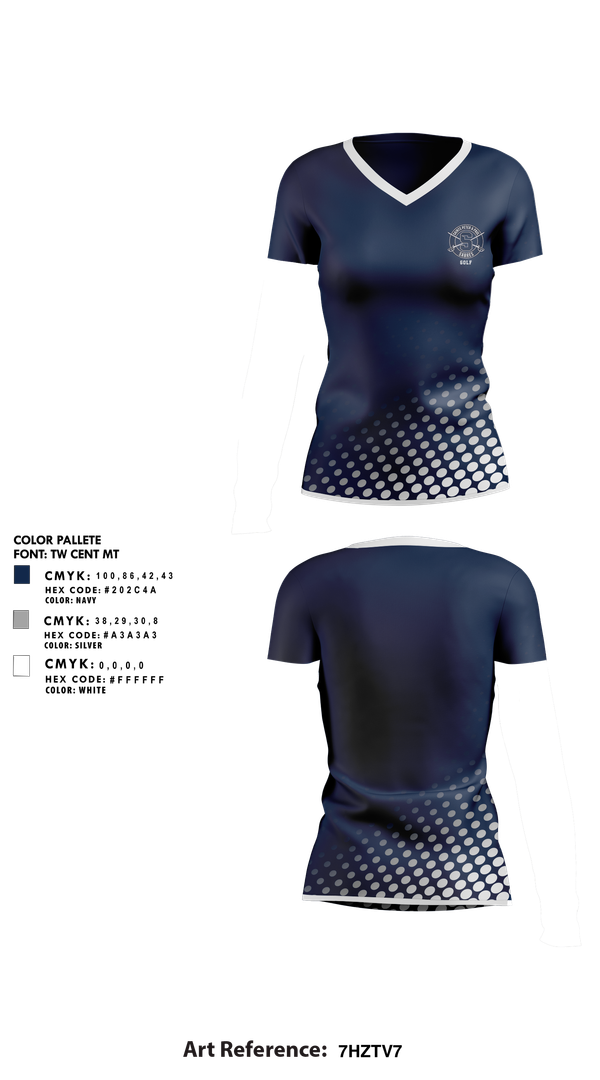 Womens Short Sleeve Vneck Shirt, Saints Peter & Paul Sabres Golf, Golf, Teamtime, Team time, sublimation, custom sports apparel, team uniforms, spirit wear, spiritwear, sports uniforms, custom shirts, team store, custom team store, fundraiser sports, apparel fundraiser
