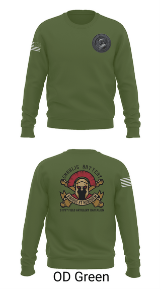 Crew Neck Sweatshirt, Charlie Battery 2-114th FA, , Teamtime, Team time, sublimation, custom sports apparel, team uniforms, spirit wear, spiritwear, sports uniforms, custom shirts, team store, custom team store, fundraiser sports, apparel fundraiser