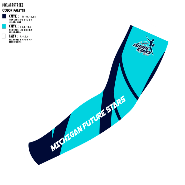 Arm Sleeve, Michigan Future Stars, , Teamtime, Team time, sublimation, custom sports apparel, team uniforms, spirit wear, spiritwear, sports uniforms, custom shirts, team store, custom team store, fundraiser sports, apparel fundraiser
