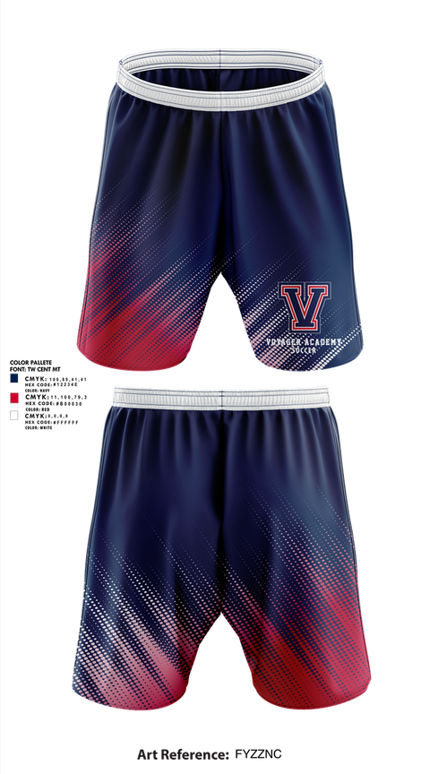 Athletic Shorts With Pockets, Voyager Academy Men's Soccer, Men's Soccer, Teamtime, Team time, sublimation, custom sports apparel, team uniforms, spirit wear, spiritwear, sports uniforms, custom shirts, team store, custom team store, fundraiser sports, apparel fundraiser