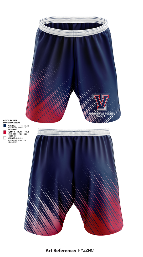 Athletic Shorts With Pockets, Voyager Academy Men's Soccer, Men's Soccer, Teamtime, Team time, sublimation, custom sports apparel, team uniforms, spirit wear, spiritwear, sports uniforms, custom shirts, team store, custom team store, fundraiser sports, apparel fundraiser