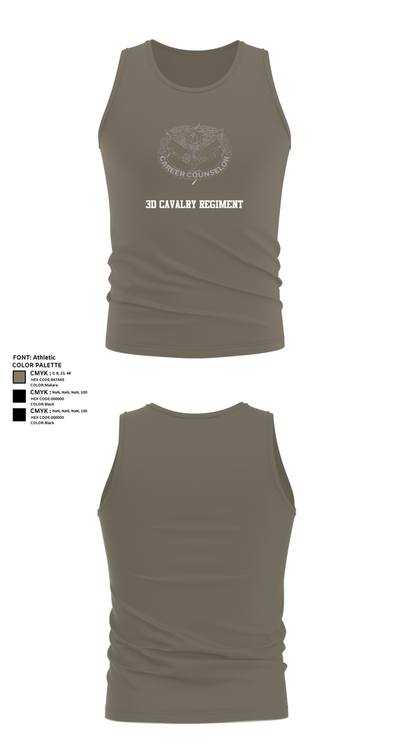 Tank Top, 3d Cavalry Regiment, Army, Teamtime, Team time, sublimation, custom sports apparel, team uniforms, spirit wear, spiritwear, sports uniforms, custom shirts, team store, custom team store, fundraiser sports, apparel fundraiser