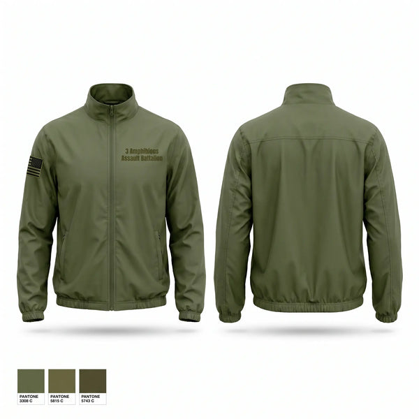 Windbreaker, 3 Amphibious Assault Battalion, Marines, Teamtime, Team time, sublimation, custom sports apparel, team uniforms, spirit wear, spiritwear, sports uniforms, custom shirts, team store, custom team store, fundraiser sports, apparel fundraiser