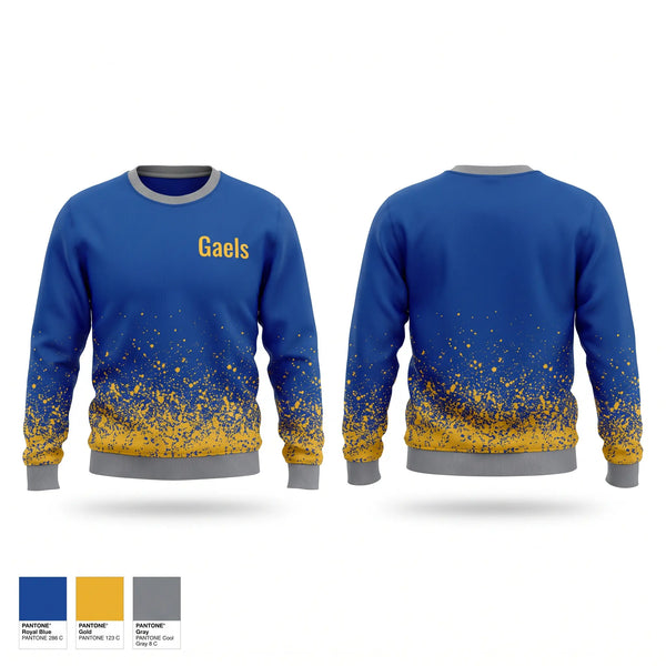 Crew Neck Sweatshirt, Gaels, Men's Soccer, Teamtime, Team time, sublimation, custom sports apparel, team uniforms, spirit wear, spiritwear, sports uniforms, custom shirts, team store, custom team store, fundraiser sports, apparel fundraiser