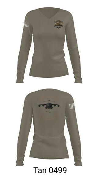 Womens Long Sleeve Vneck Shirt, 735 AMS, Air Force, Teamtime, Team time, sublimation, custom sports apparel, team uniforms, spirit wear, spiritwear, sports uniforms, custom shirts, team store, custom team store, fundraiser sports, apparel fundraiser