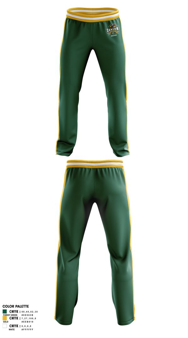 Sweatpants, Canyon High School Girls Soccer, Women's Soccer, Teamtime, Team time, sublimation, custom sports apparel, team uniforms, spirit wear, spiritwear, sports uniforms, custom shirts, team store, custom team store, fundraiser sports, apparel fundraiser