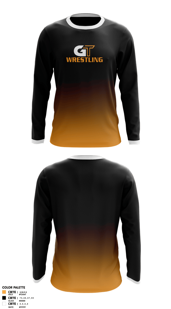 Long Sleeve Performance Shirt, Groton Tigers, Wrestling, Teamtime, Team time, sublimation, custom sports apparel, team uniforms, spirit wear, spiritwear, sports uniforms, custom shirts, team store, custom team store, fundraiser sports, apparel fundraiser