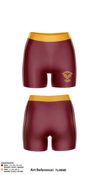 Women's Compression Shorts, Harrisburg High School Tennis, Tennis, Teamtime, Team time, sublimation, custom sports apparel, team uniforms, spirit wear, spiritwear, sports uniforms, custom shirts, team store, custom team store, fundraiser sports, apparel fundraiser
