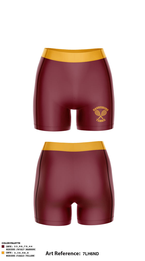 Women's Compression Shorts, Harrisburg High School Tennis, Tennis, Teamtime, Team time, sublimation, custom sports apparel, team uniforms, spirit wear, spiritwear, sports uniforms, custom shirts, team store, custom team store, fundraiser sports, apparel fundraiser
