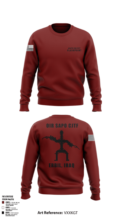606th Qm Det 47278236 Crew Neck Sweatshirt - 4