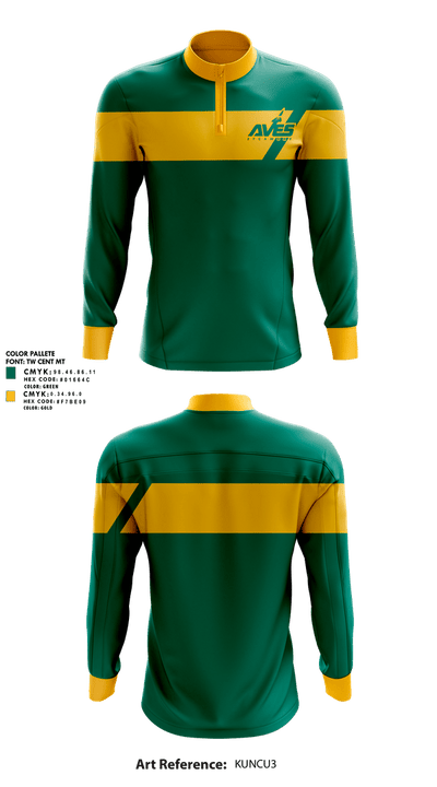 Sycamore Junior High School Track & Field 8645840 Quarter Zip Jacket - 1