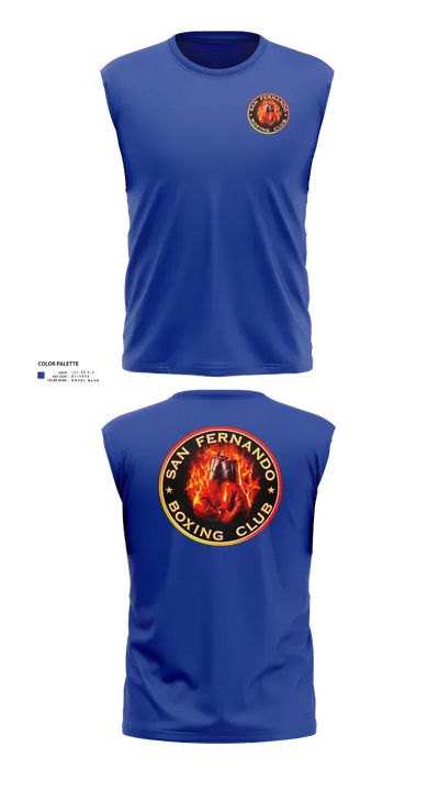 San Fernando Boxing Club 92427997 Sleeveless Performance Shirt - 101