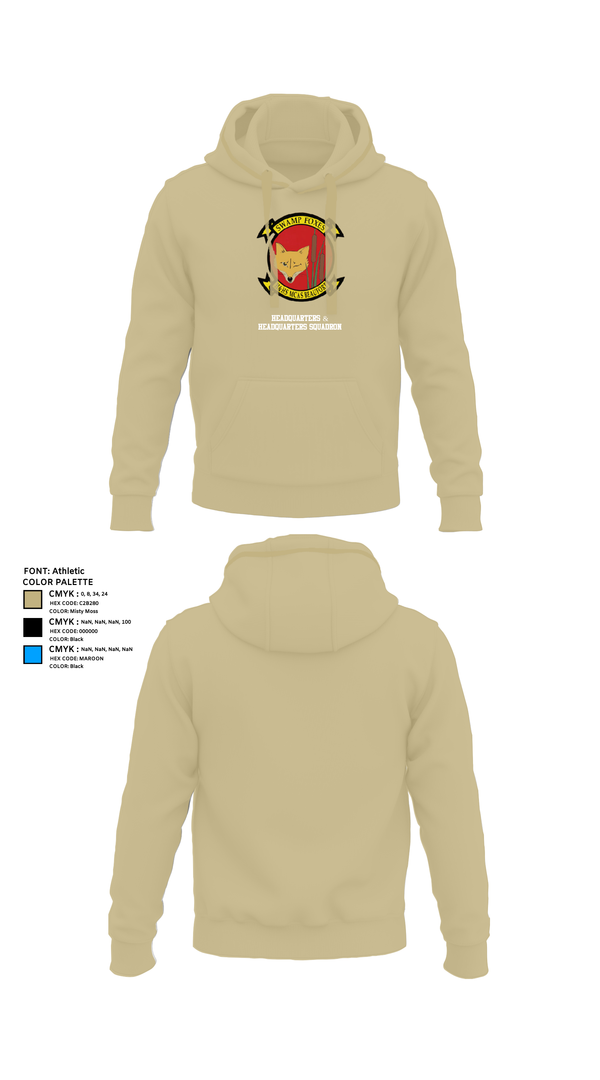 Hoodie, Headquarters & Headquarters Squadron, , Teamtime, Team time, sublimation, custom sports apparel, team uniforms, spirit wear, spiritwear, sports uniforms, custom shirts, team store, custom team store, fundraiser sports, apparel fundraiser