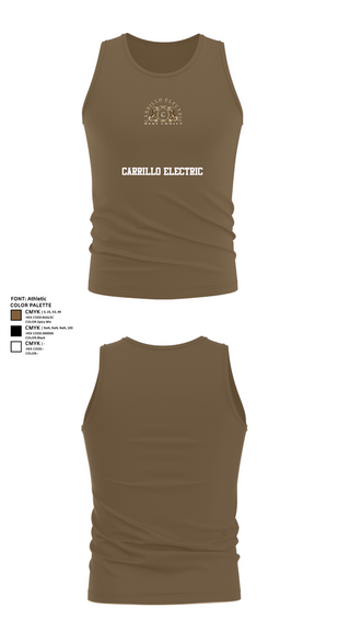 Tank Top, Carrillo electric, , Teamtime, Team time, sublimation, custom sports apparel, team uniforms, spirit wear, spiritwear, sports uniforms, custom shirts, team store, custom team store, fundraiser sports, apparel fundraiser