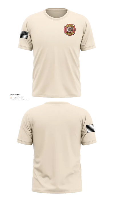 Cherrydale Volunteer Fire Department 44534080 Old School Cotton Feel Shirt - 21