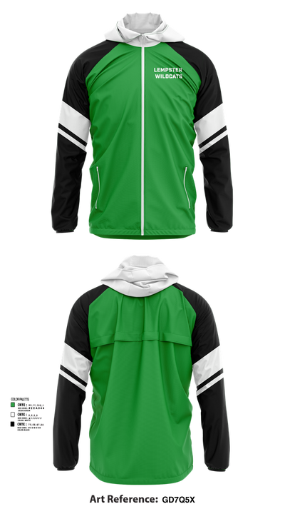 Lempster Wildcats 7475853 Windbreaker - 41