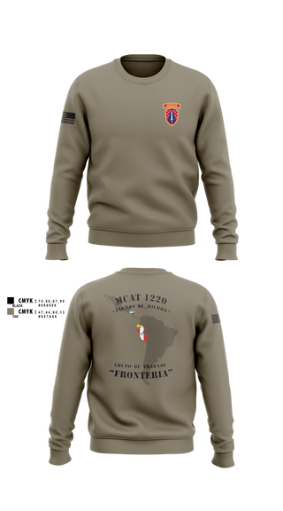 Crew Neck Sweatshirt, , Army, Teamtime, Team time, sublimation, custom sports apparel, team uniforms, spirit wear, spiritwear, sports uniforms, custom shirts, team store, custom team store, fundraiser sports, apparel fundraiser
