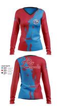 Lady Legends 93890936 Women's Long Sleeve V-neck Shirt - 10