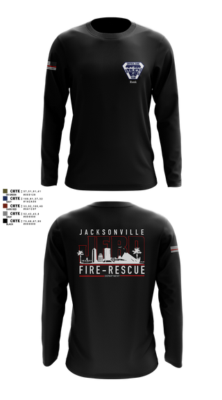 Long Sleeve Performance Shirt, JFRD Critical Care Team, Fire Department, Teamtime, Team time, sublimation, custom sports apparel, team uniforms, spirit wear, spiritwear, sports uniforms, custom shirts, team store, custom team store, fundraiser sports, apparel fundraiser