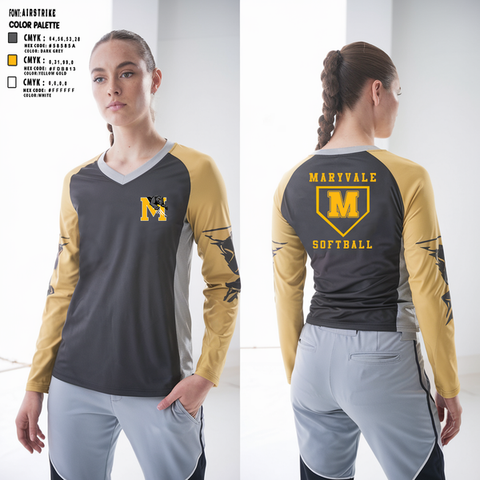 Long Sleeve Performance Shirt, Maryvale, Softball, Teamtime, Team time, sublimation, custom sports apparel, team uniforms, spirit wear, spiritwear, sports uniforms, custom shirts, team store, custom team store, fundraiser sports, apparel fundraiser