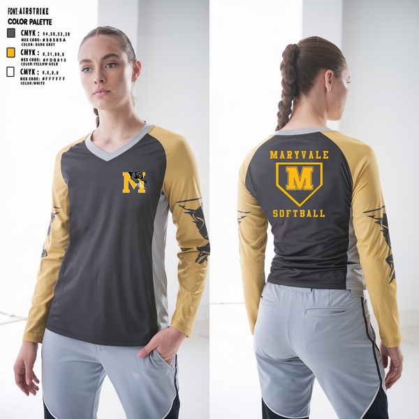 Long Sleeve Performance Shirt, Maryvale, Softball, Teamtime, Team time, sublimation, custom sports apparel, team uniforms, spirit wear, spiritwear, sports uniforms, custom shirts, team store, custom team store, fundraiser sports, apparel fundraiser