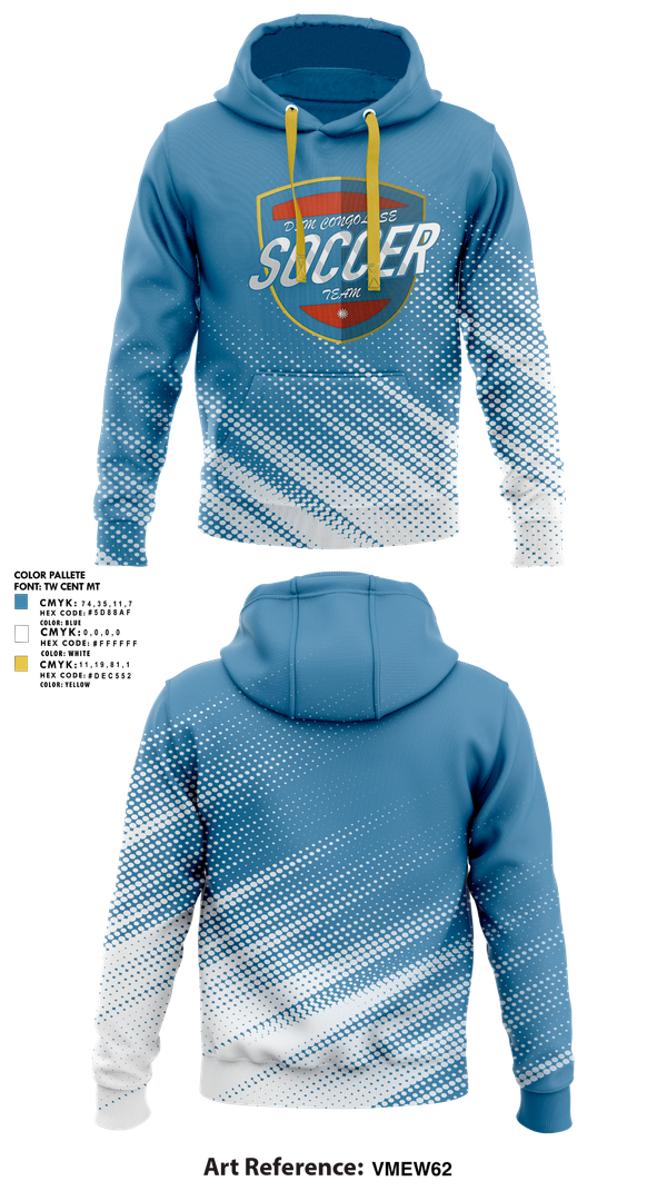 Hoodie, Des Moines Congolese Soccer Team, Men's Soccer, Teamtime, Team time, sublimation, custom sports apparel, team uniforms, spirit wear, spiritwear, sports uniforms, custom shirts, team store, custom team store, fundraiser sports, apparel fundraiser