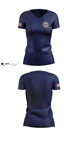 Womens Short Sleeve Vneck Shirt, Maplewood Fire department, Fire Department, Teamtime, Team time, sublimation, custom sports apparel, team uniforms, spirit wear, spiritwear, sports uniforms, custom shirts, team store, custom team store, fundraiser sports, apparel fundraiser