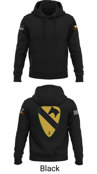 Hoodie, 1st cav Div 3abct, , Teamtime, Team time, sublimation, custom sports apparel, team uniforms, spirit wear, spiritwear, sports uniforms, custom shirts, team store, custom team store, fundraiser sports, apparel fundraiser