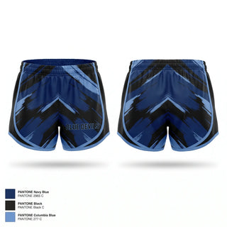 Womens Shorts, Blue Devils, Baseball, Teamtime, Team time, sublimation, custom sports apparel, team uniforms, spirit wear, spiritwear, sports uniforms, custom shirts, team store, custom team store, fundraiser sports, apparel fundraiser