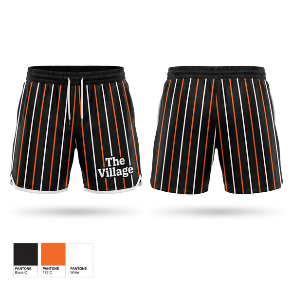 Athletic Shorts With Pockets, The Village, Softball, Teamtime, Team time, sublimation, custom sports apparel, team uniforms, spirit wear, spiritwear, sports uniforms, custom shirts, team store, custom team store, fundraiser sports, apparel fundraiser