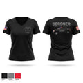 Schuylkill County Coroner's Office Women's Short Sleeve V-neck Shirt - 1