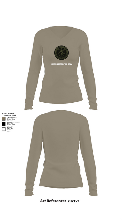 Crisis negotiation team 79113542 Women's Long Sleeve V-neck Shirt - 59